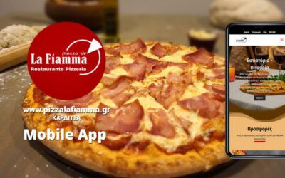 Mobile App – La Fiamma Πιτσαρία Καρδίτσα